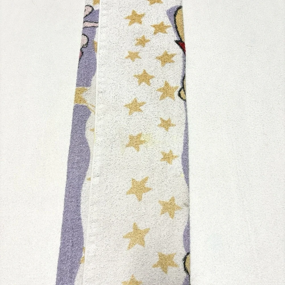 Vintage Winnie the Pooh Towel‎ 90s Piglet Stars Bath Beach Towel Made USA Cotton